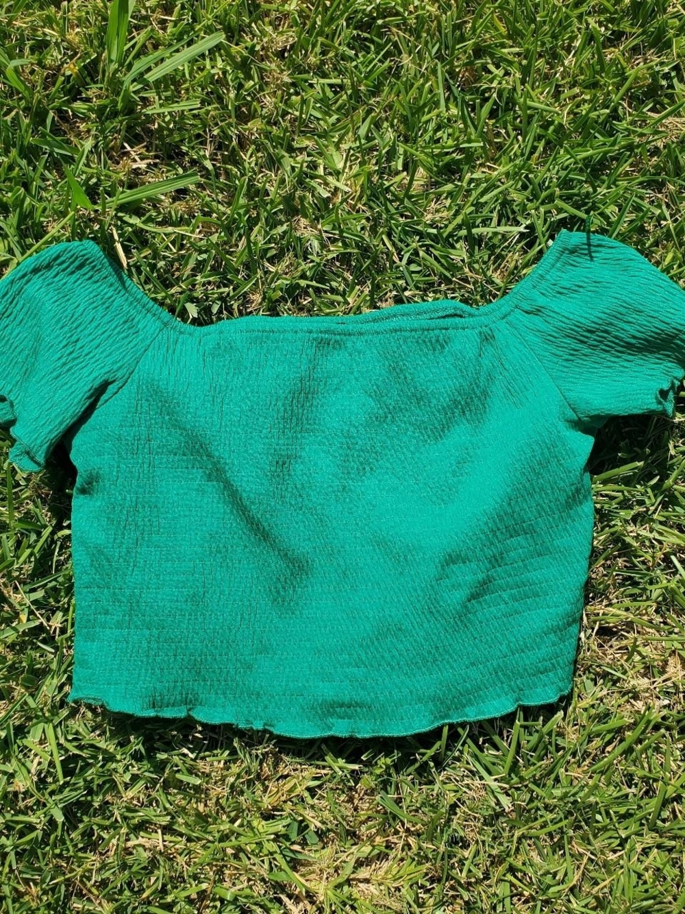 Forever 21 Off-The-Shoulder Crop Top